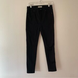 Madewell Black 10” High Rise Skinny Jeans Size 28